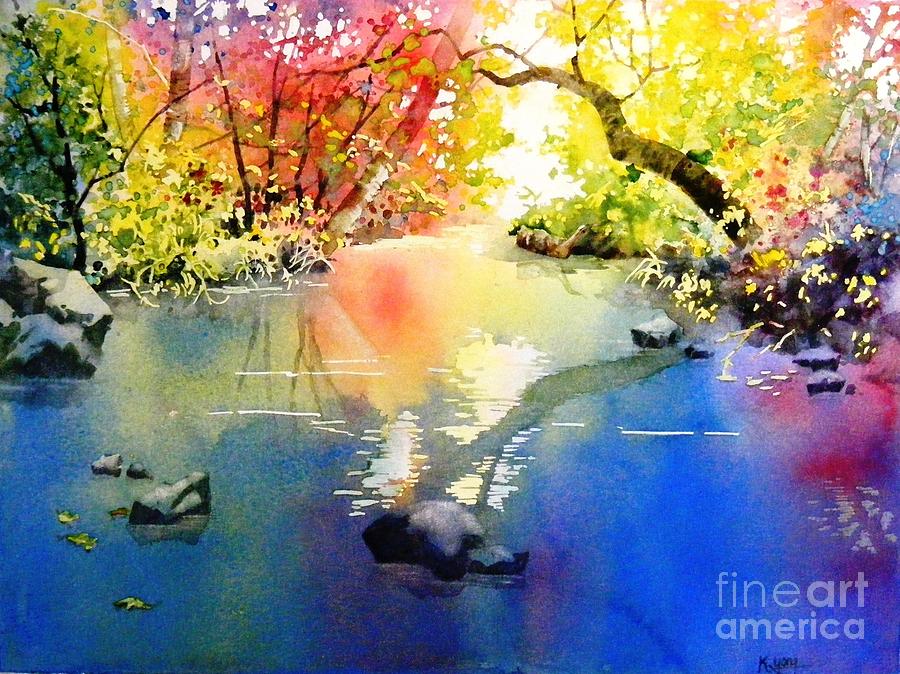 Sound of Calmness Painting by Celine K Yong - Fine Art America