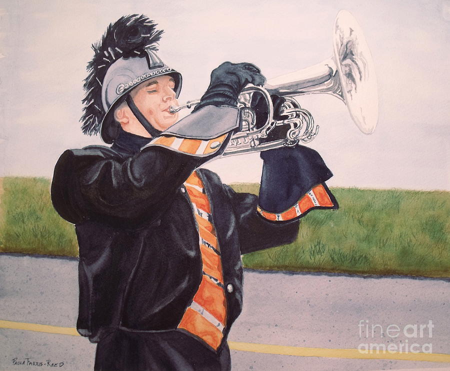 Music Painting - Sound Off by Paula Farris-Reed