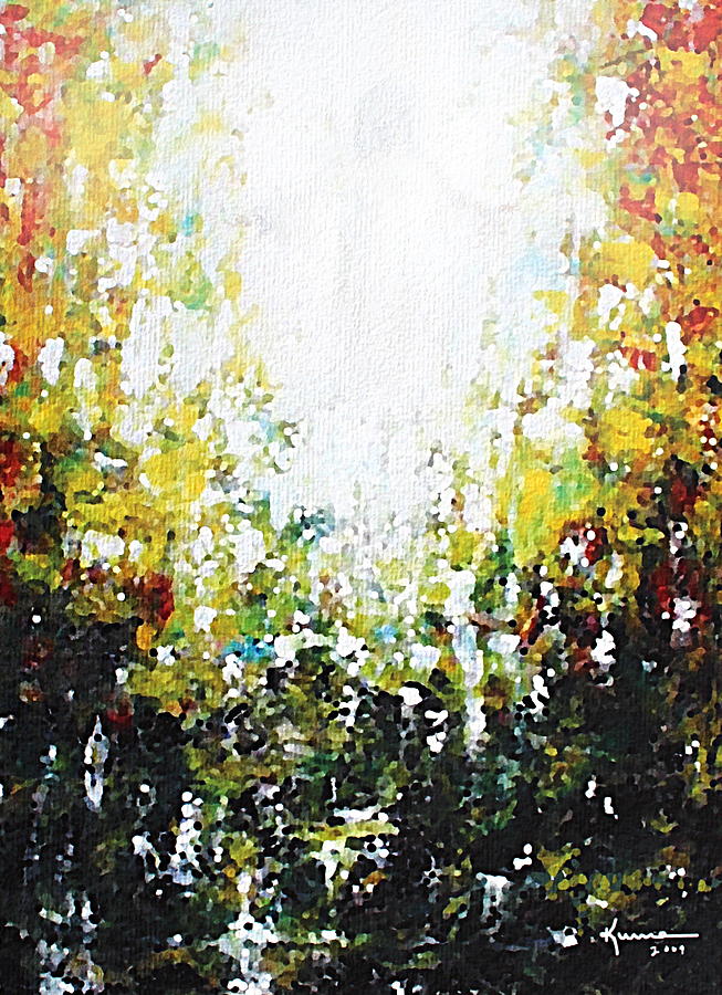 Abstract Mixed Media - Source of Light by Kume Bryant