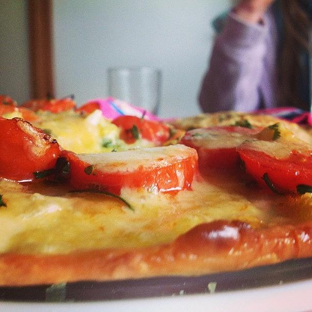 Sourdough Pizza With A Homemade Tomato Photograph by Cee Lew