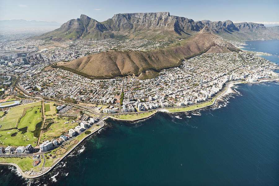 South Africa, aerial view of Cape Town Photograph by Westend61