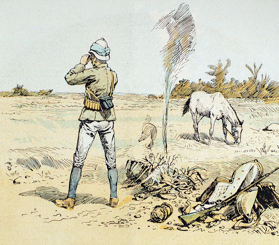 South Africa Hunter, 1891 Drawing by Granger