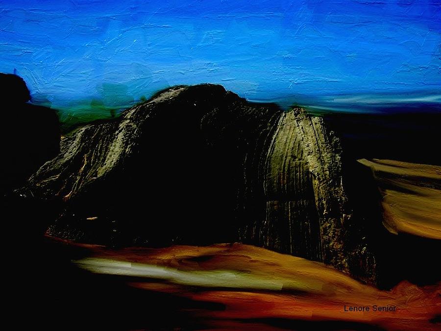 Nature Mixed Media - South Africa - The Rock by Lenore Senior