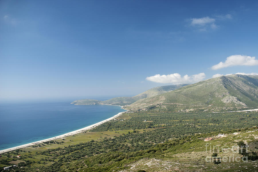 South Albania Coastline With Beach And Mountains Photograph by JM Travel Photography