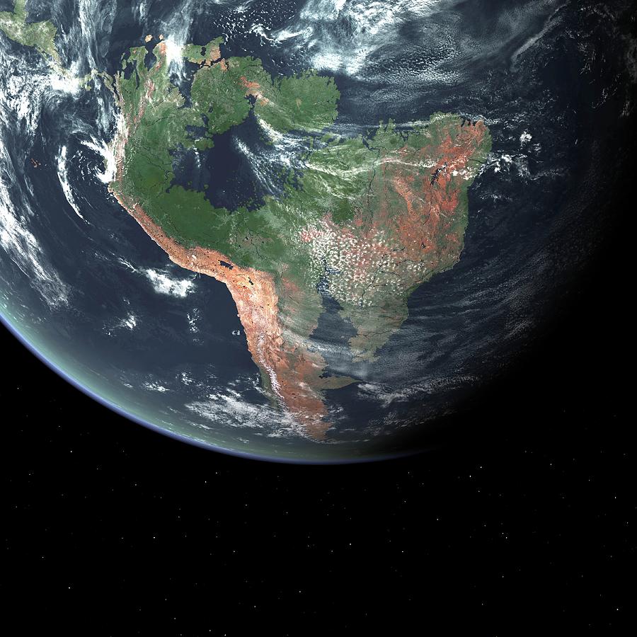 Earth s down. Южная Америка с космоса. Земля Америка. Моря земли. Земля Южная Америка.