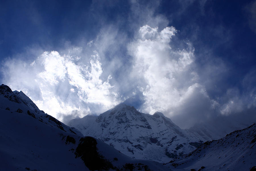 South Annapurna Clouds Photograph by Aidan Moran