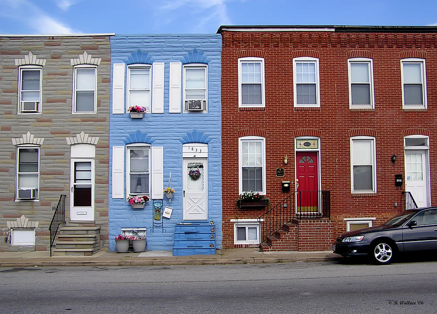South Baltimore Row Homes Photograph by Brian Wallace