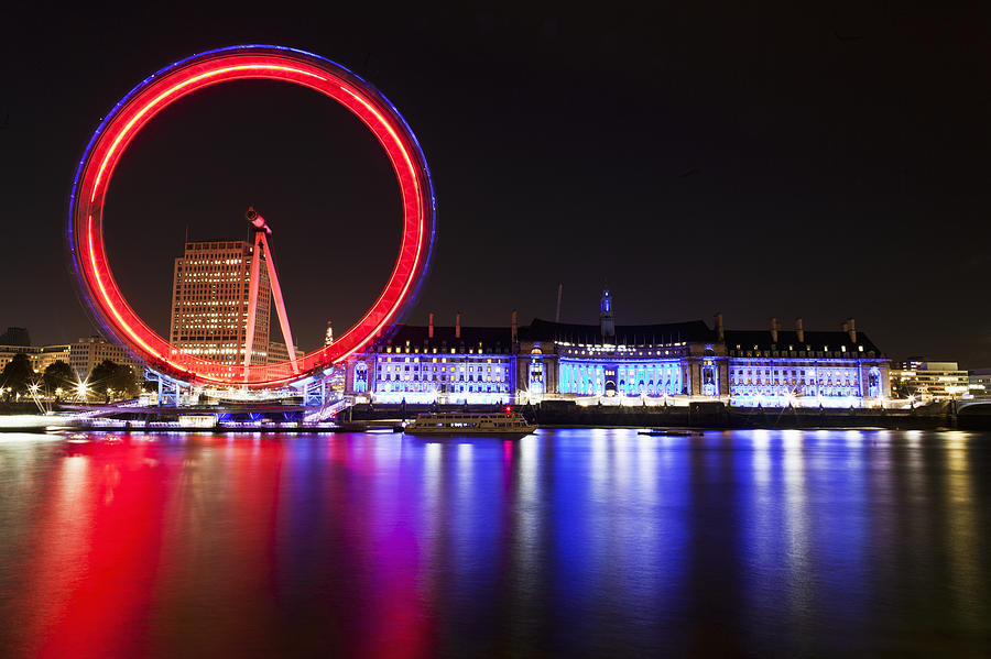 South Bank And London Eye London Photograph by Doug McKinlay - Fine Art ...