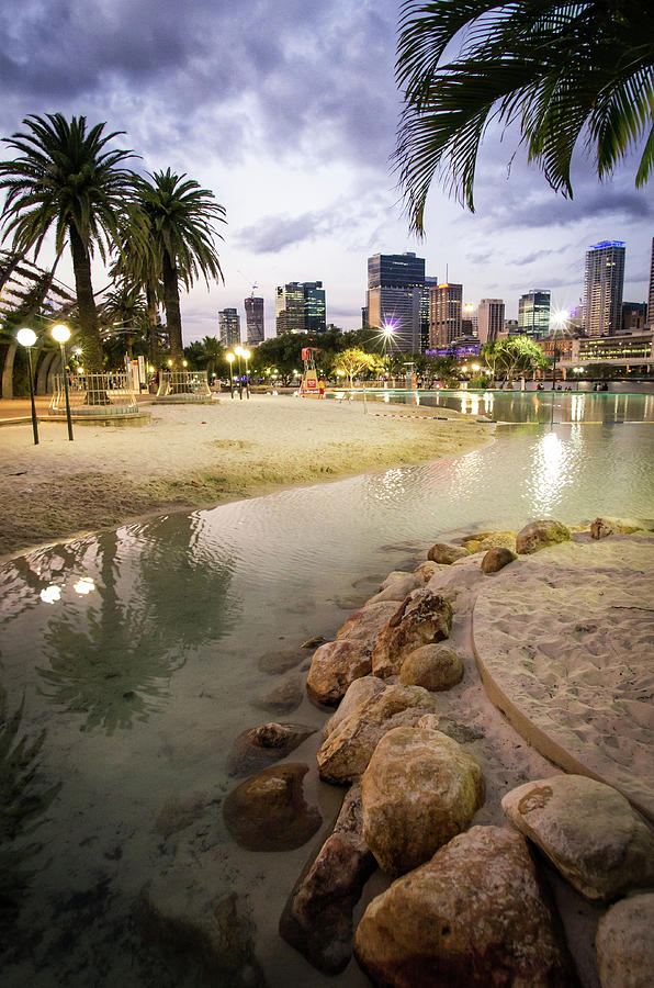 South Bank Beach In Brisbane Photograph by Yves Andre