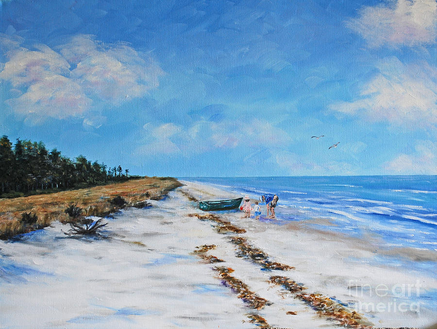 South Beach Hilton Head Island Painting by Stanton Allaben Fine Art