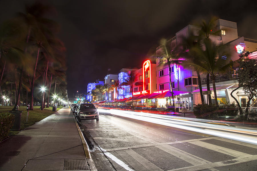 South Beach Miami Street Photograph by John McGraw