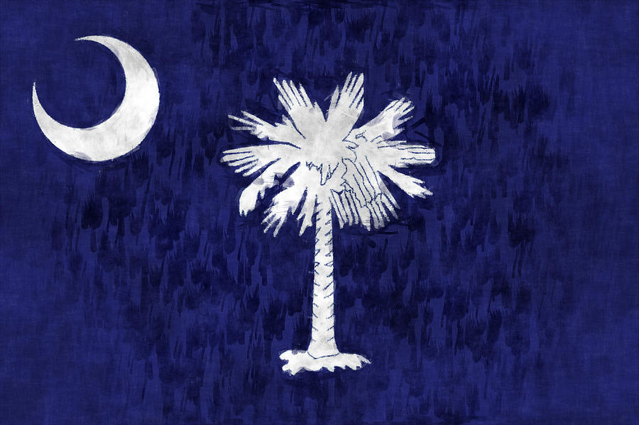 Flag Digital Art - South Carolina Flag by World Art Prints And Designs