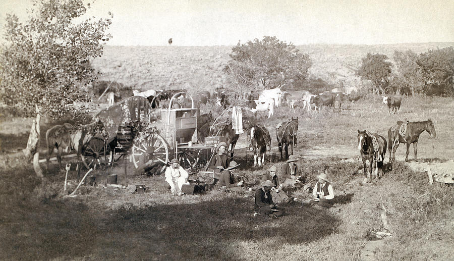 South Dakota Cowboy Camp Photograph by John Grabill