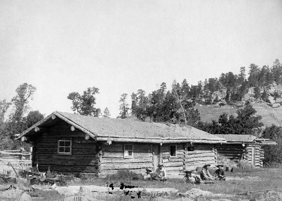 South Dakota Log Cabin Photograph by Granger
