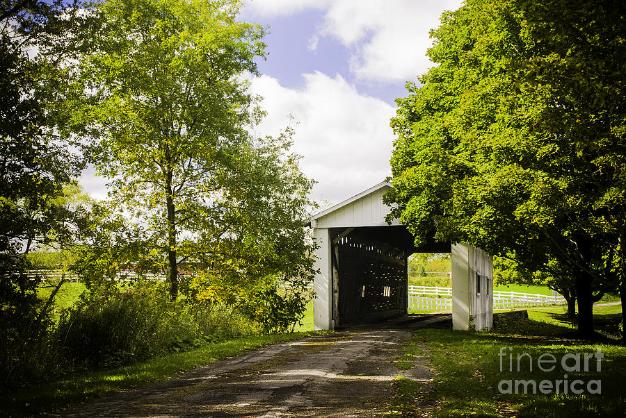 South Denmark Road Covered Bridge Photograph by Robert Gardner - Fine