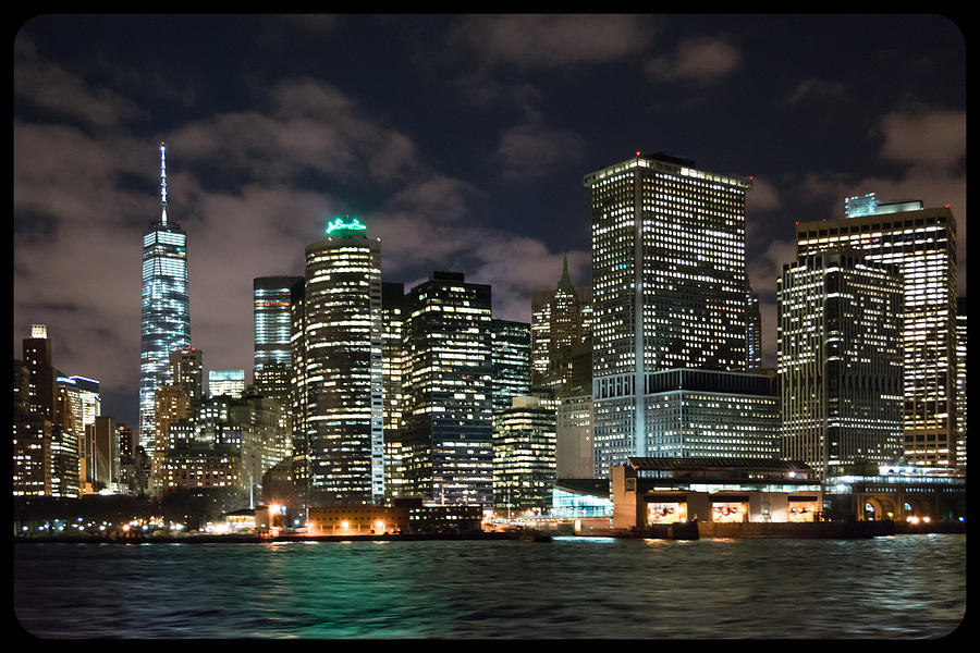 South Ferry Manhattan at Night Photograph by Kenneth Cole
