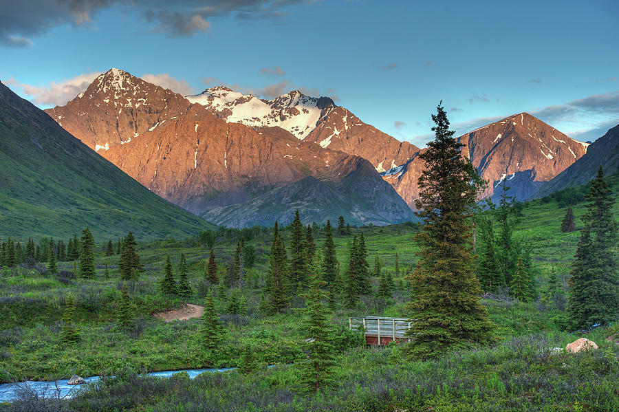 Summer Photograph - South Fork Near Eagle River At Sunset by Michael Jones
