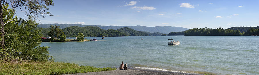 South Holston Lake - Panorama - Tennessee Photograph by Brendan Reals