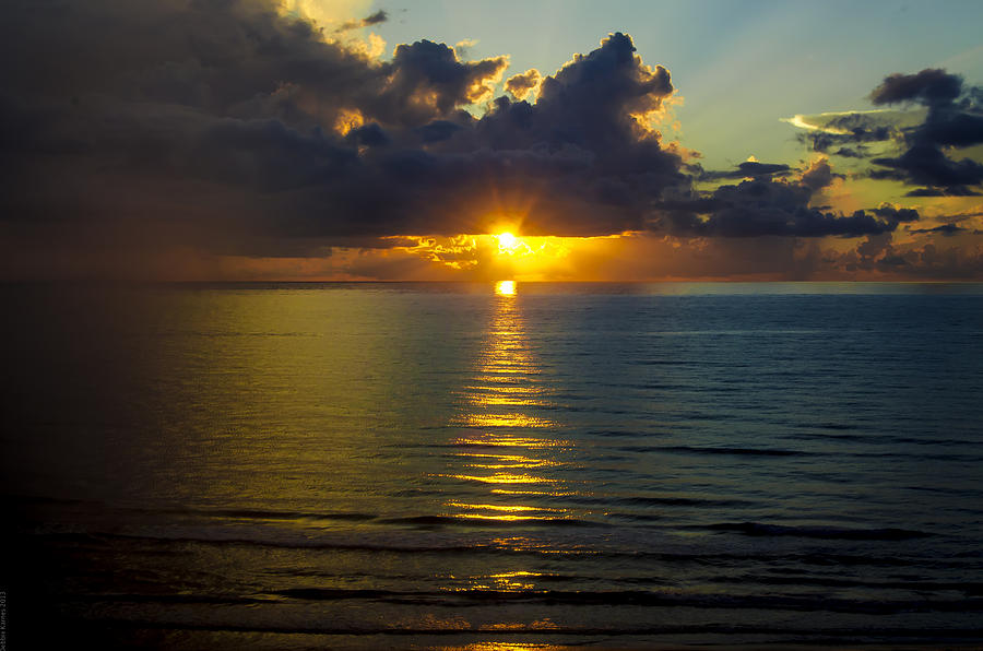South Padre Island Sunrise Photograph by Debbie Karnes
