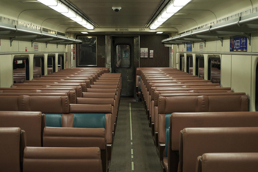 South Shore Train Trailer 210 Interior Photograph By Thomas Woolworth   South Shore Train Trailer 210 Interior Thomas Woolworth 