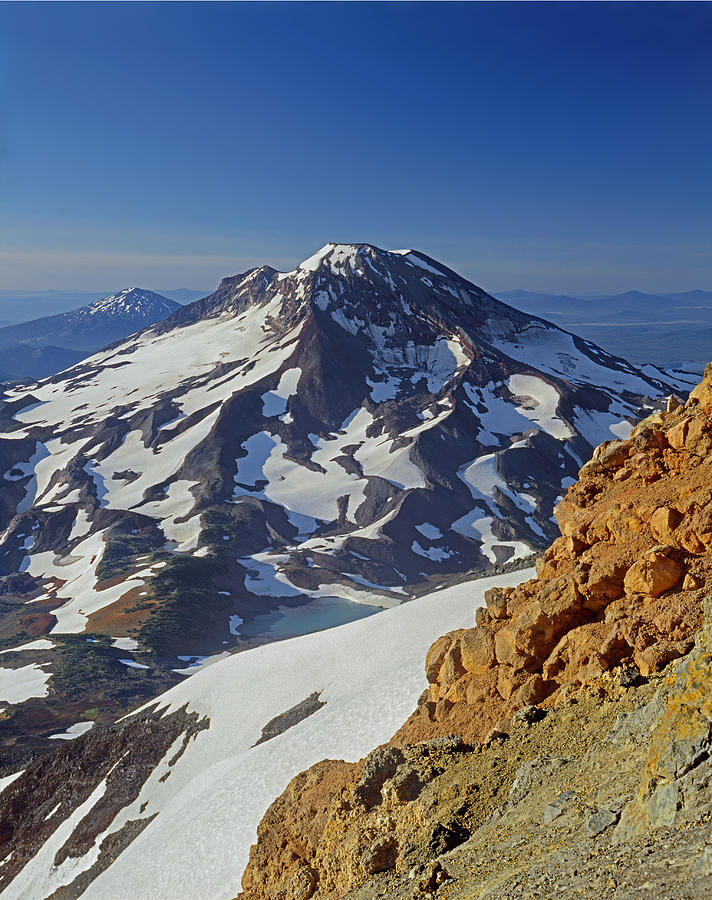 1M5442-South Sister from Middle Sister Photograph by Ed  Cooper Photography