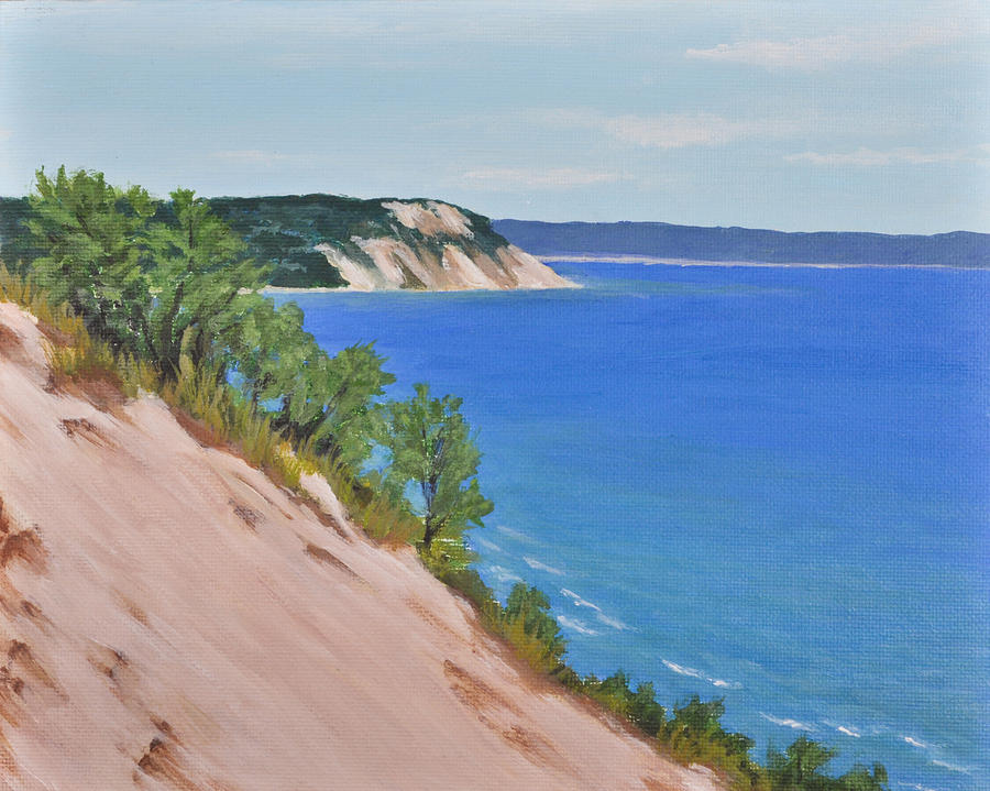 South Sleeping Bear Dunes Painting by Karin Petersen