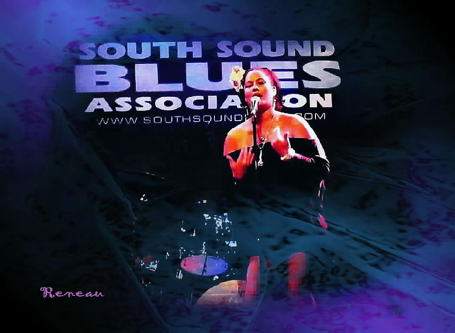 South Sound Blues Assn Tacoma Wa - Vocalist Photograph by A L Sadie Reneau
