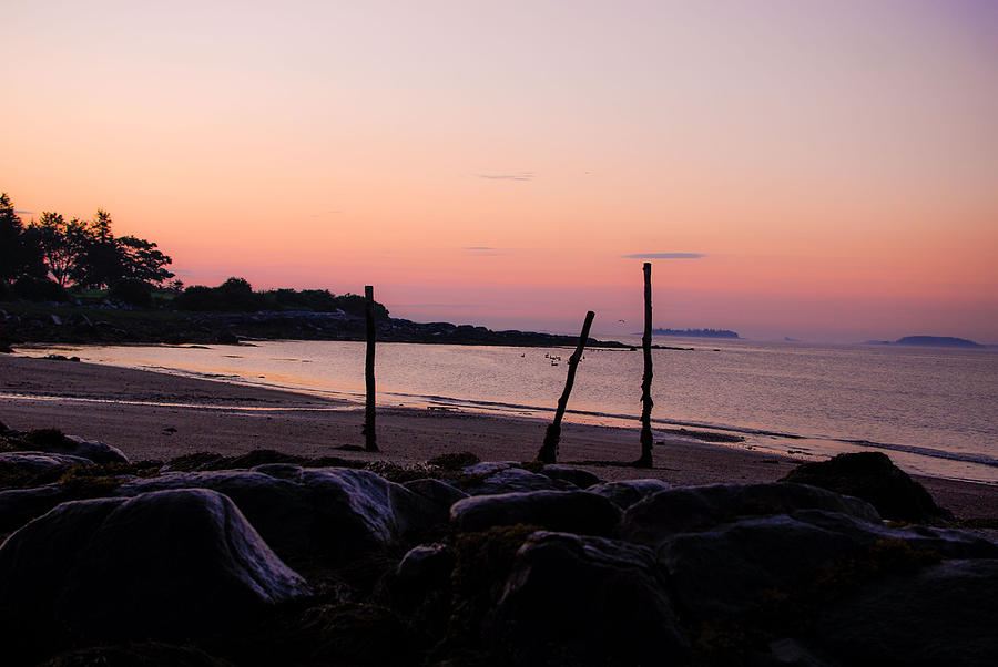 Landscape Photograph - South Thomaston Maine Sunrise 1 by Waylon  Wolfe