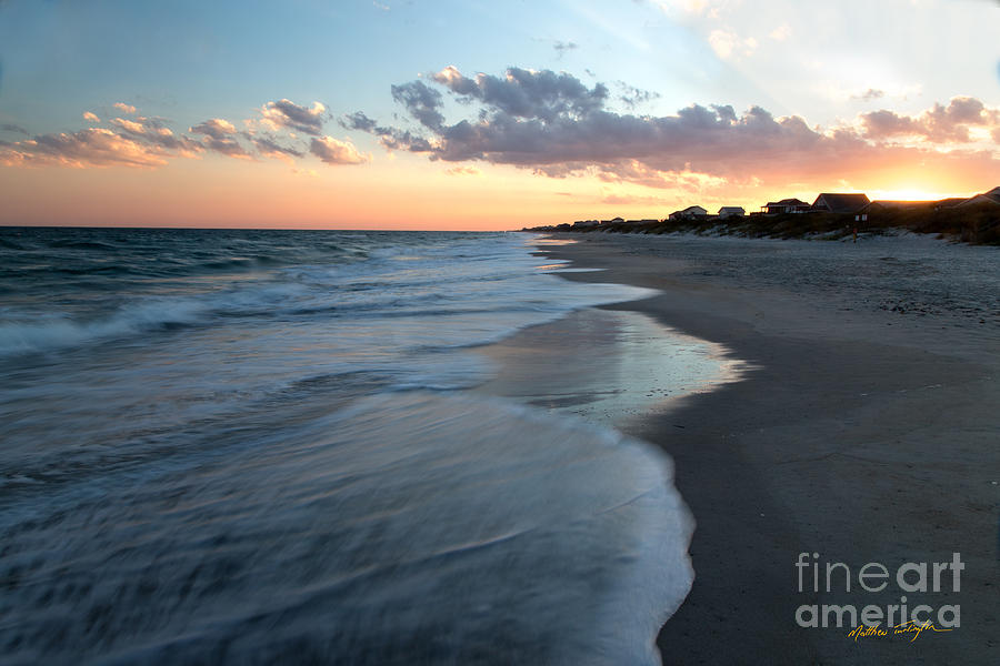 South Topsail Beach Sunset 2014 Photograph by Matthew Turlington