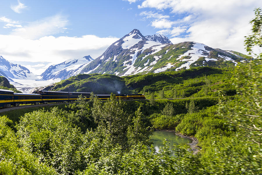 Southbound Alaska Railroad  Photograph by Kyle Lavey