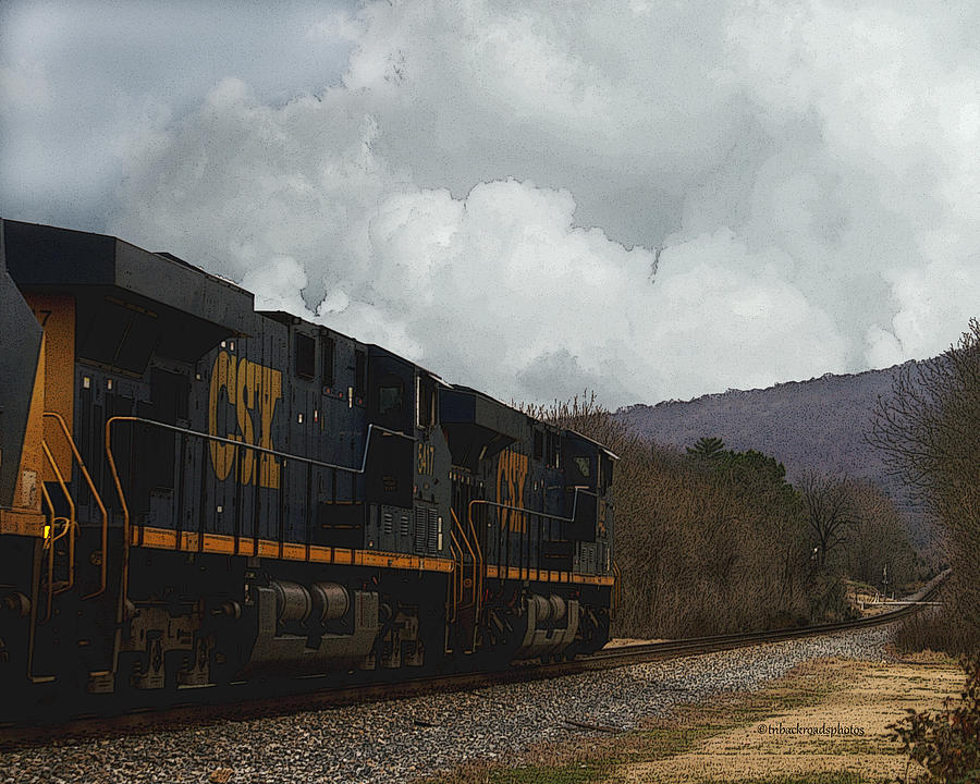 Southern Freight Train Photograph by TnBackroadsPhotos 