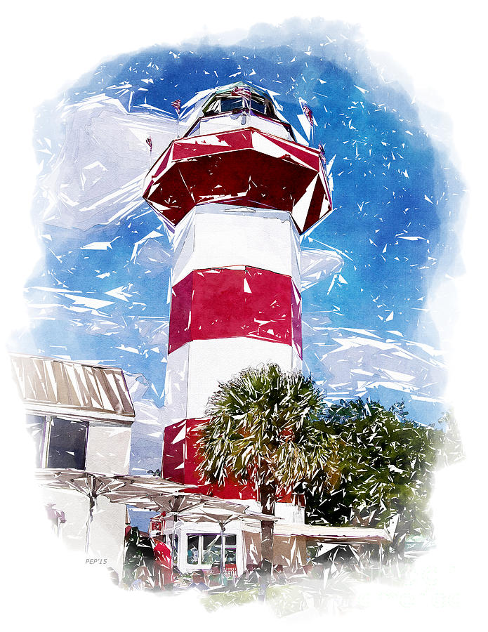 Southern Light House Digital Art by Phil Perkins