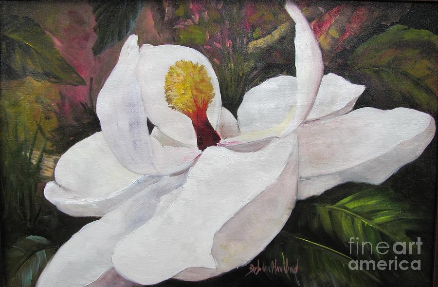 Southern Magnolia Painting by Barbara Haviland