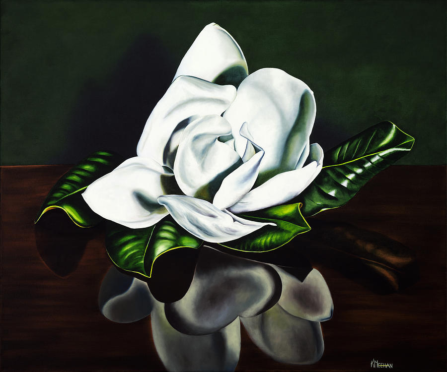 Southern Magnolia Painting by Kerri Meehan