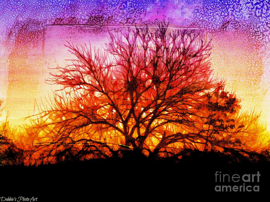 Southern Mo. Sunrise Digital Paint 3 Photograph by Debbie Portwood