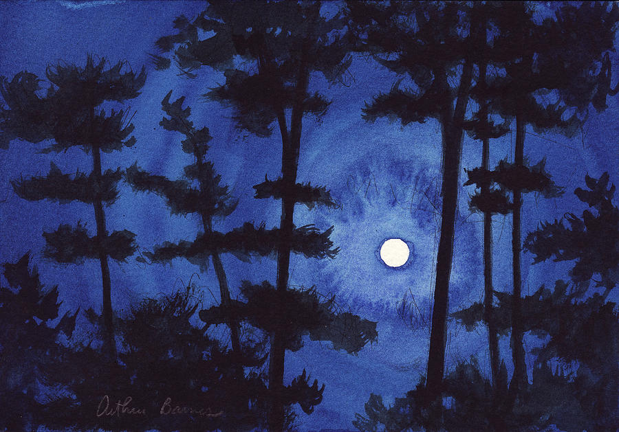 Landscape Painting - Southern Moon by Arthur Barnes