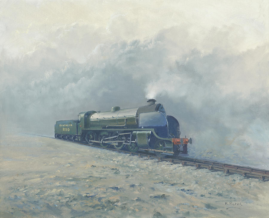 Train Painting - Southern Railway  S15 by Richard Picton