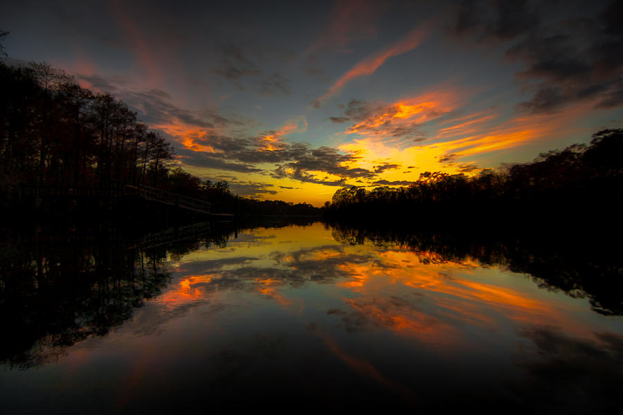 Sunset Photograph - Southern Reflections by Matthew Trudeau