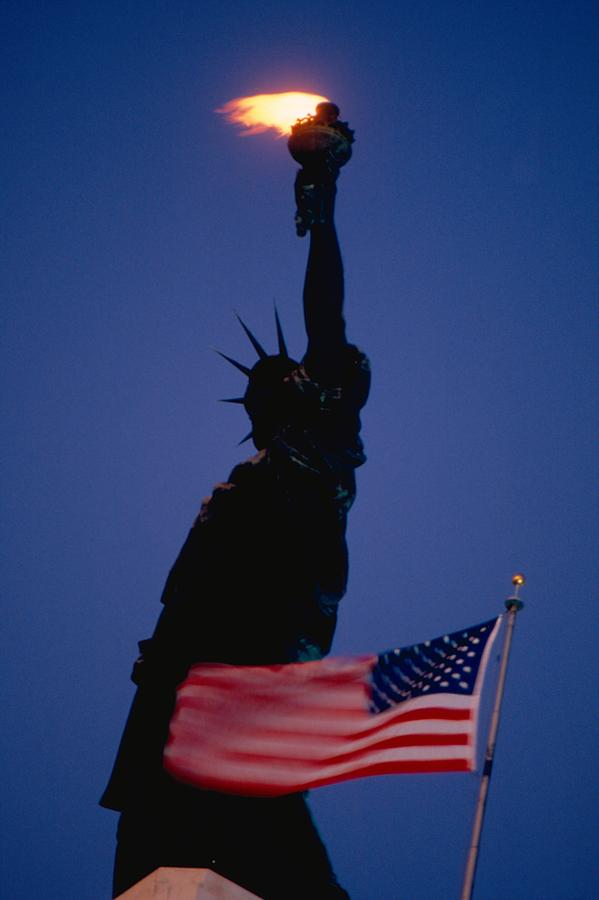 American Flag Photograph - Southern Statue of Liberty by Bruce Roberts
