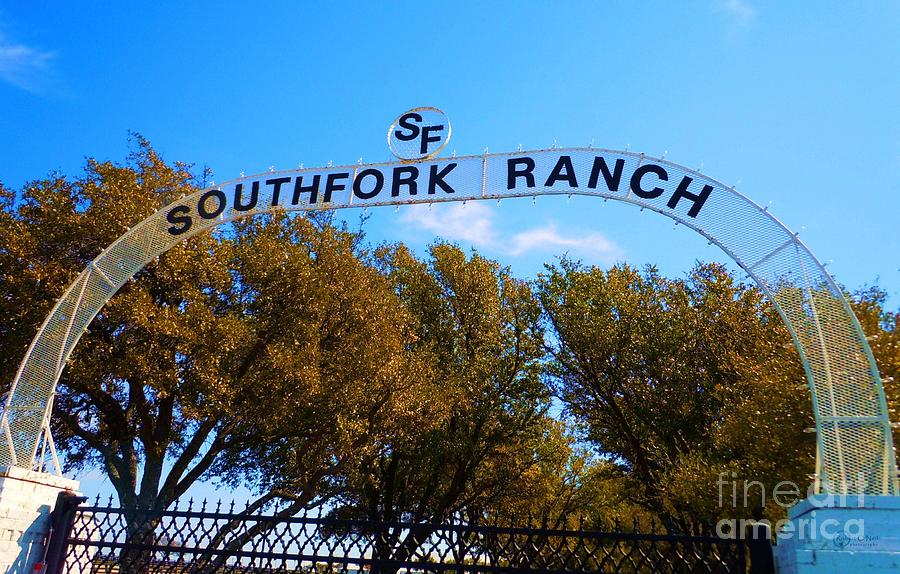 Southfork Ranch Gate Photograph by Robert ONeil
