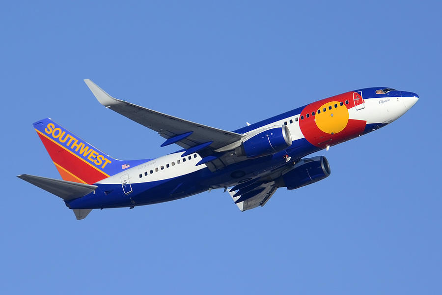Southwest Boeing 737-7H4 N230WN Colorado Phoenix Sky Harbor December 22 2014 Photograph by Brian Lockett