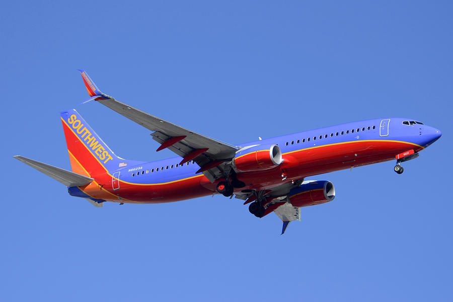 Southwest Boeing 737-8H4 N8629A Phoenix Sky Harbor February 8 2015 Photograph by Brian Lockett