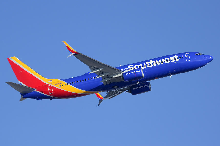 Southwest Boeing 737-8H4 N8654B Phoenix Sky Harbor December 22 2014 Photograph by Brian Lockett