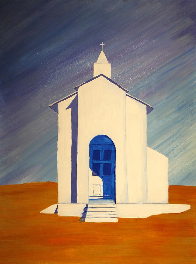 Southwest Contemporary Art - Desert Solitude Painting by Karyn Robinson