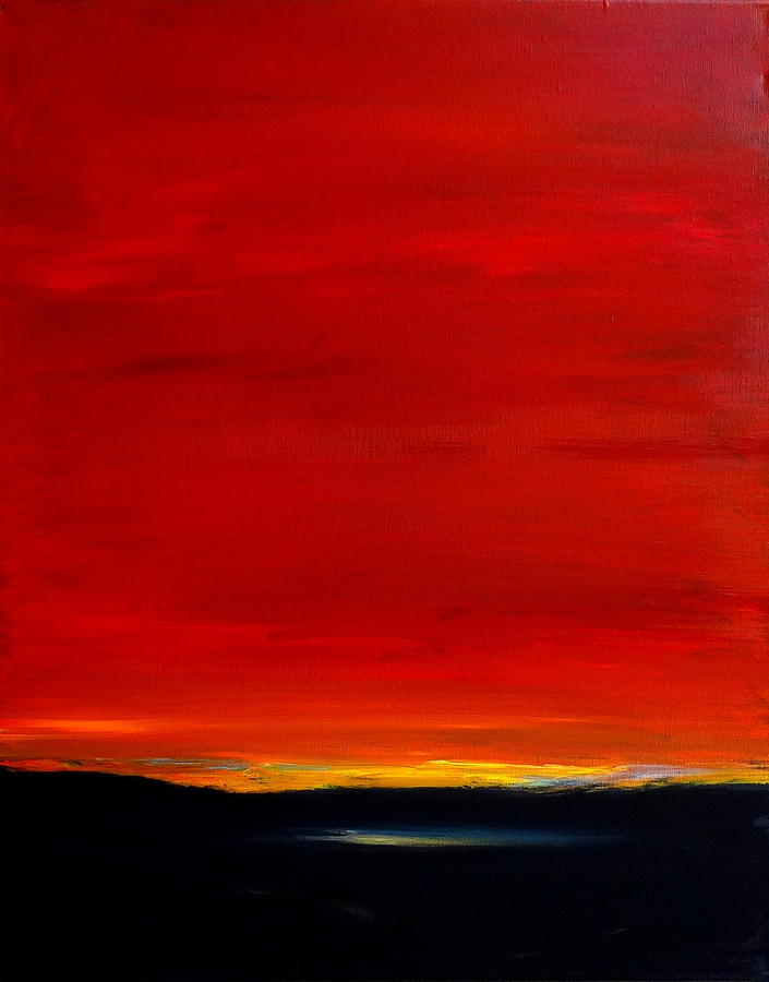 Southwest Desert Sunrise Painting by Katy Hawk