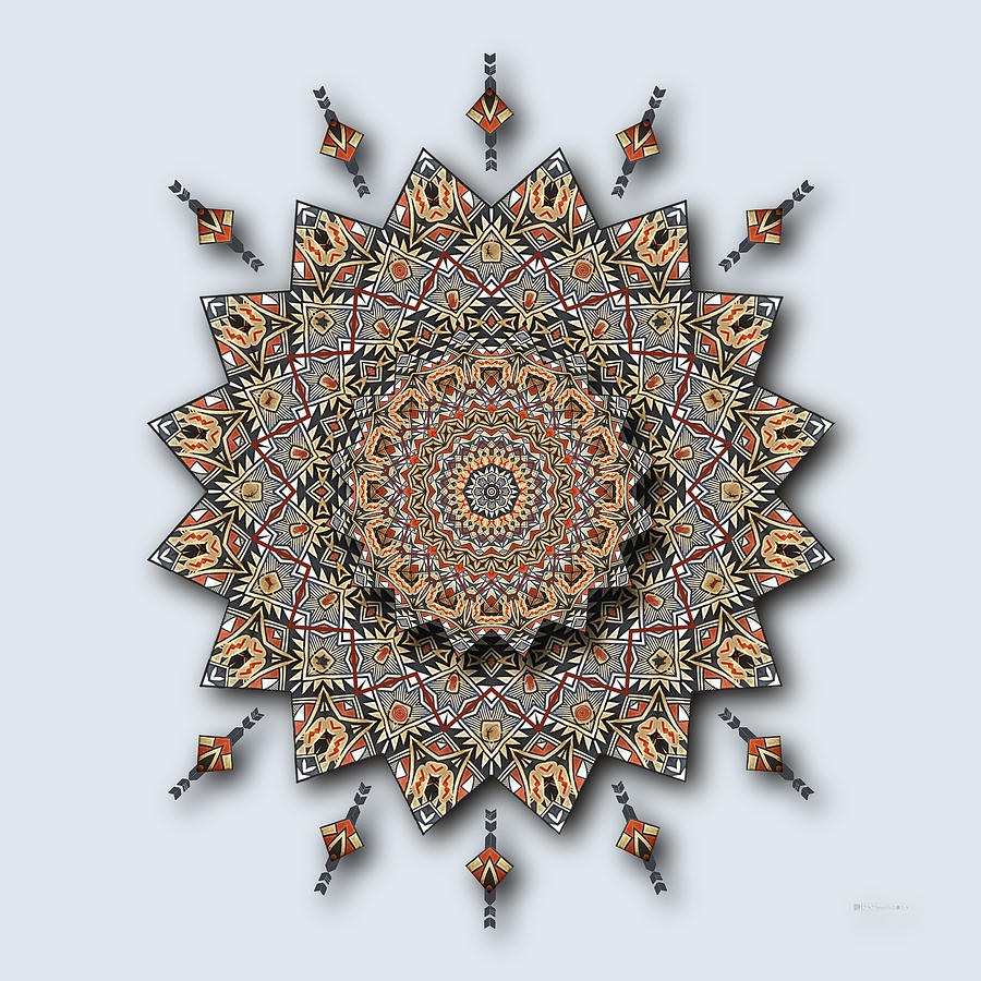 Southwest Pottery Art Mandala Digital Art by Deborah Smith