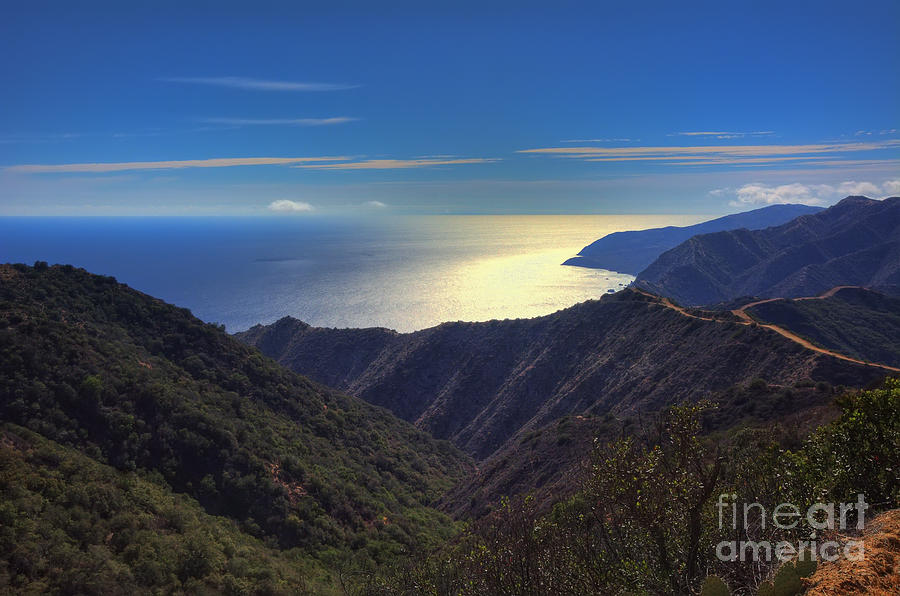 Southwest View of Catalina Island Photograph by Eddie Yerkish