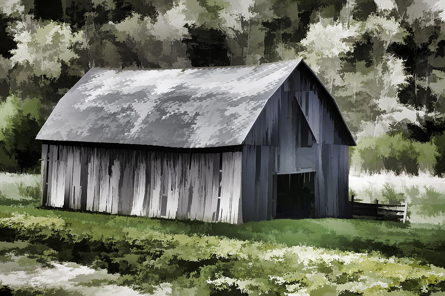 Spring Photograph - Southwest Wisconsin Barn Painted by Thomas Young