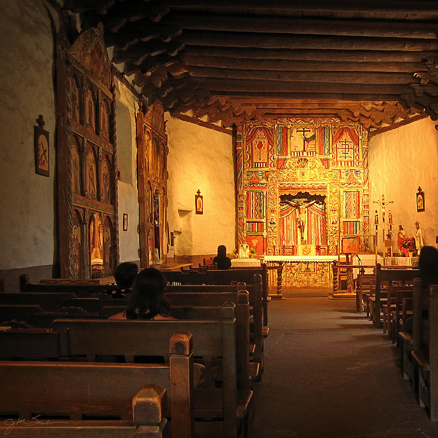 Jesus Christ Photograph - Southwestern Mission in Chimayo New Mexico by Julie Magers Soulen