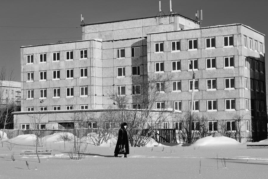 Black And White Photograph - Soviet Hospital by David Broome